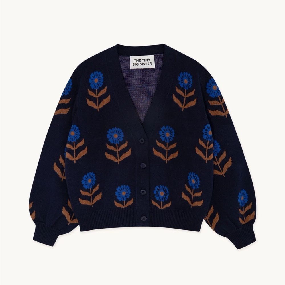 Tiny Cottons WOMENS Floral Jacquard Cardigan